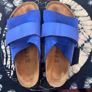 Ultra Blue Suede Birkenstock Kyoto Sandals